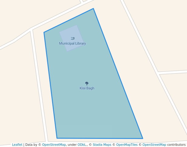 walking in Kisi Bagh map in Kasur