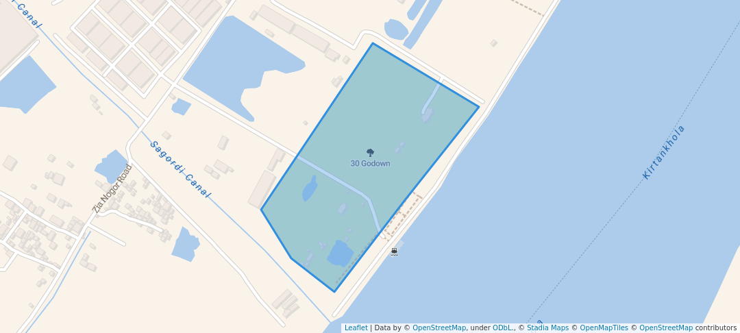 walking in 30 Godown map in Barishal