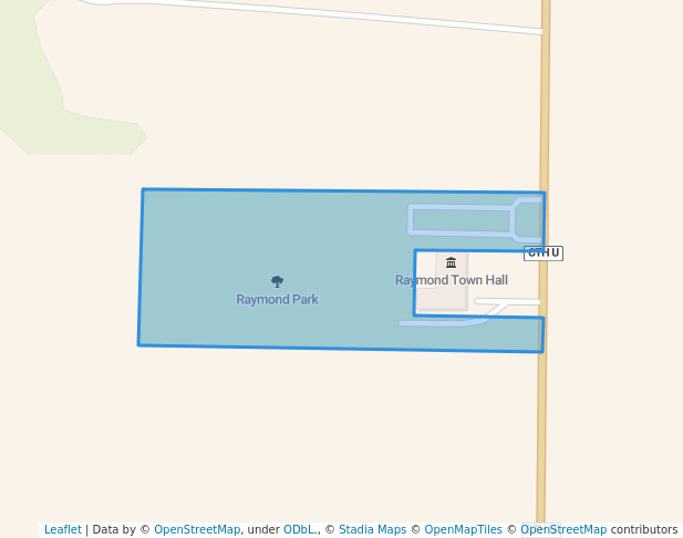 walking in Raymond Park map in Caledonia