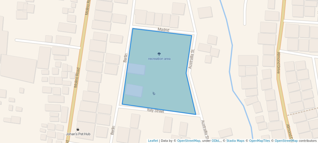 walking in recreation area map in Bacoor