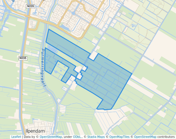 walking in Purmerbos map in Purmerend