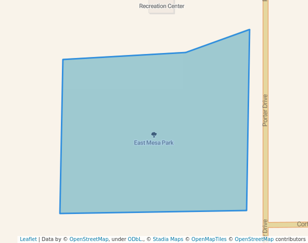 walking in East Mesa Park map in Las Cruces