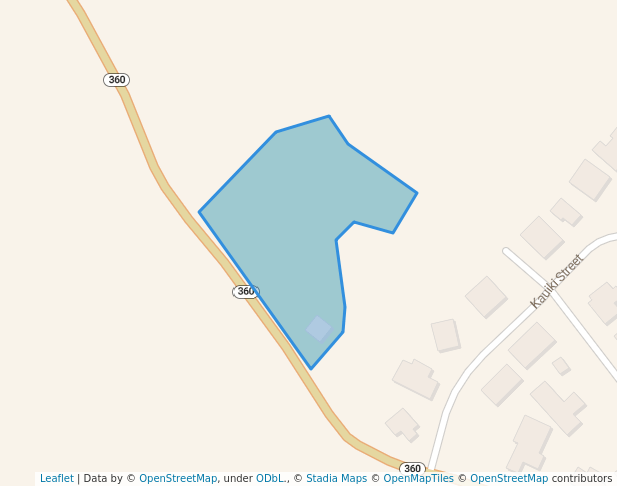 walking in Paani Mai Park map in Hana