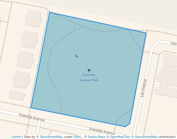 walking in Eventide Avenue Park map in Tarneit