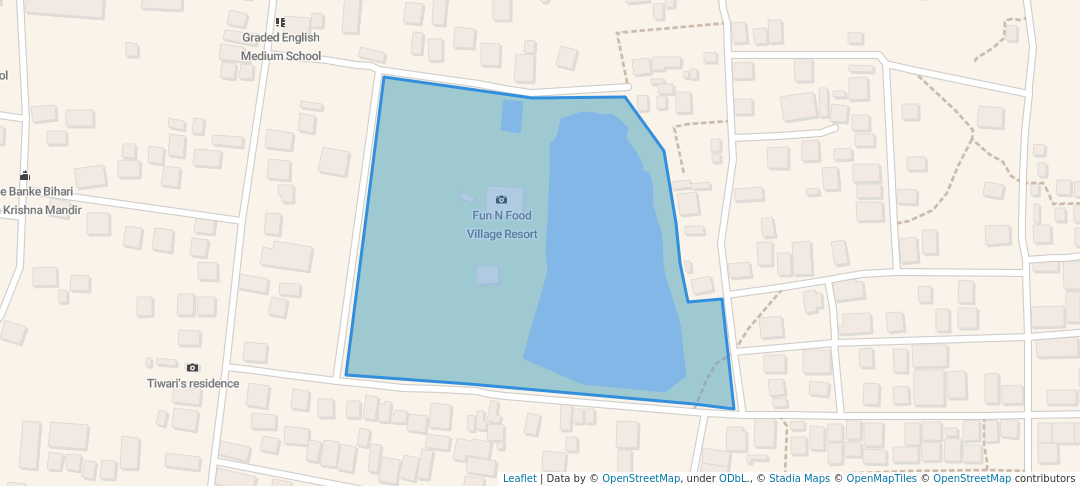 walking in fun and food valley map in Biratnagar