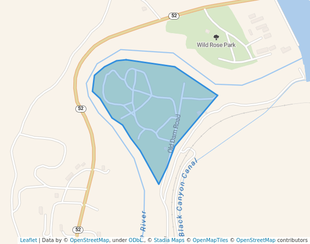 walking in Cobblestone Park map in Emmett