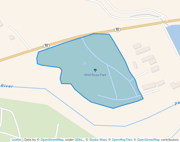 walking in Wild Rose Park map in Emmett