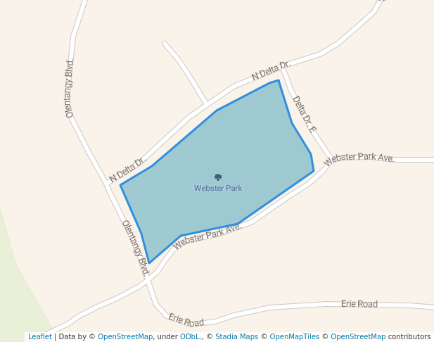 Webster Park in Columbus | Map and Routes