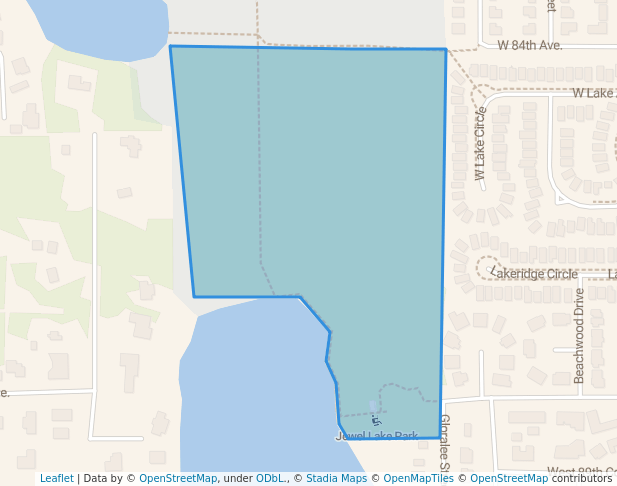 walking in Jewel Lake Park map in Anchorage