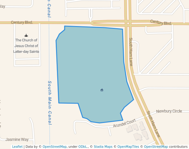 walking in Beckman Park map in Lodi