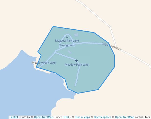 walking in Meadow Park Lake map in Crossville