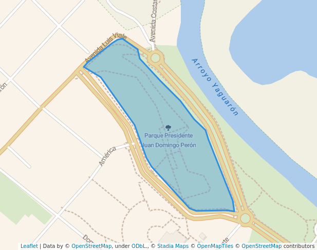 Parque Presidente Juan Domingo Perón in San Nicolás de Los Arroyos ...