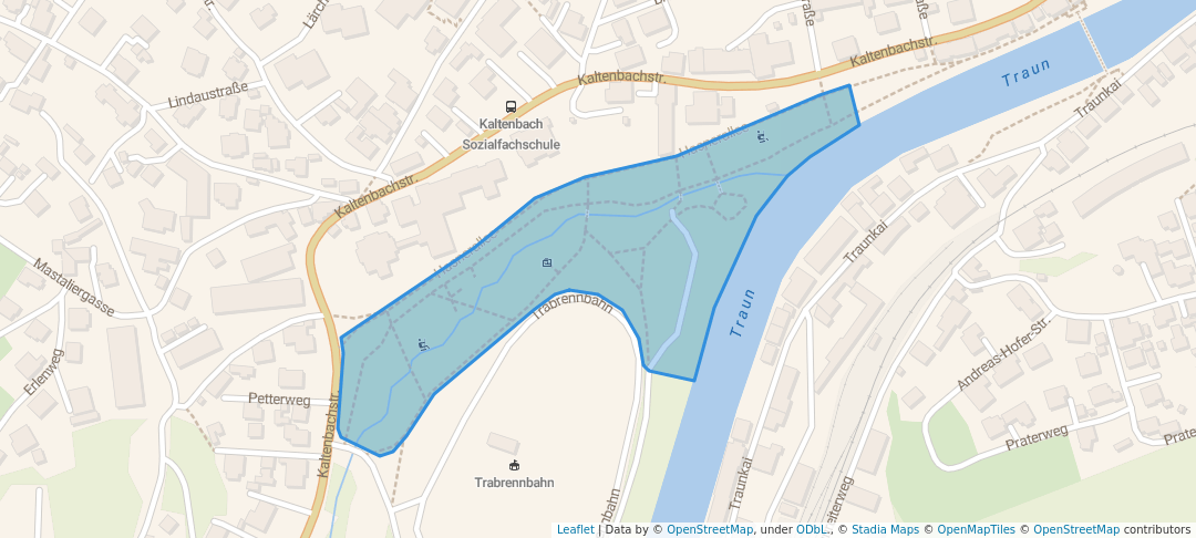 walking in Sisipark map in Bad Ischl