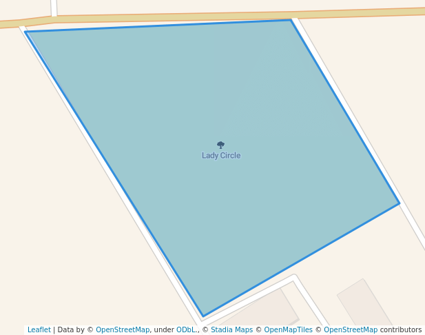 walking in Lady Circle map in Sagay City