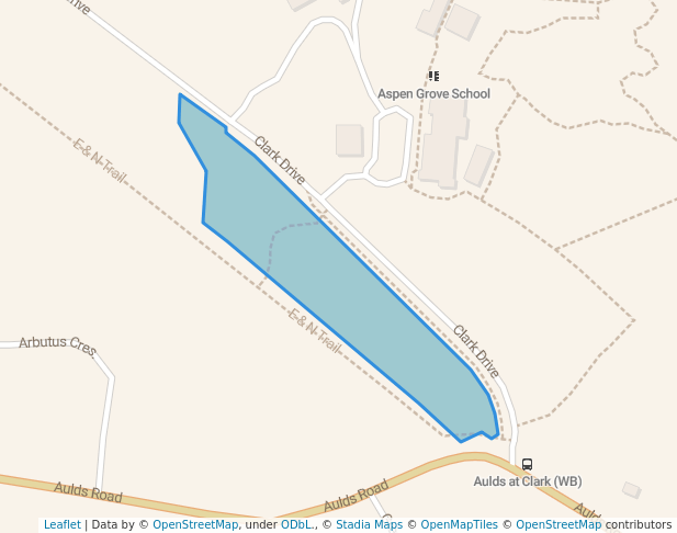 walking in Clark Drive Park map in Lantzville