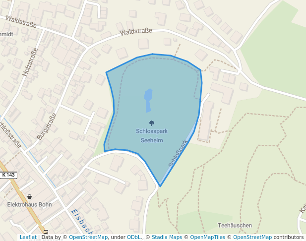 Schlosspark Seeheim in Seeheim-Jugenheim | Map and Routes
