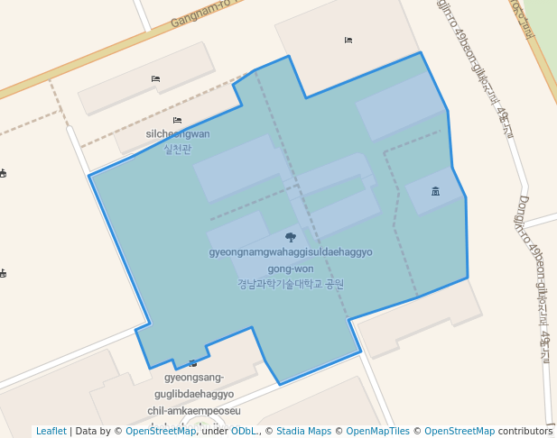 경남과학기술대학교 공원