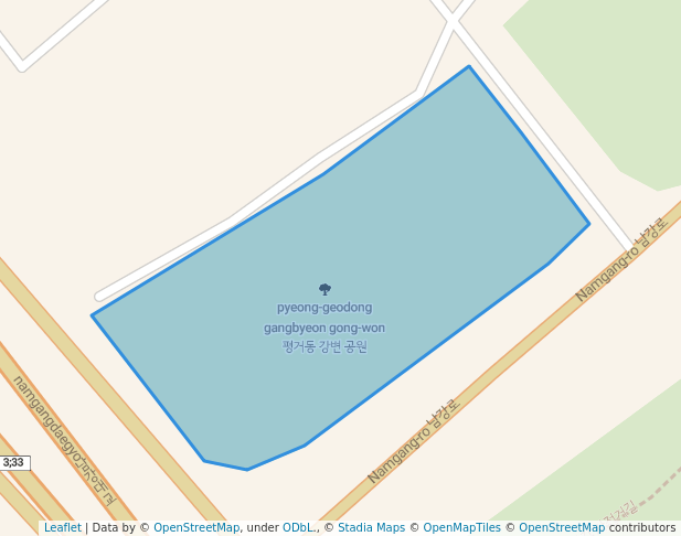 평거동 강변 공원