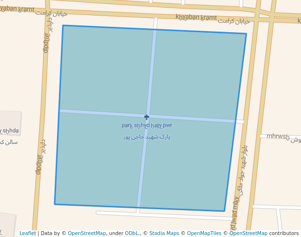 walking in پارک شهید حاجی پور map in Andimeshk