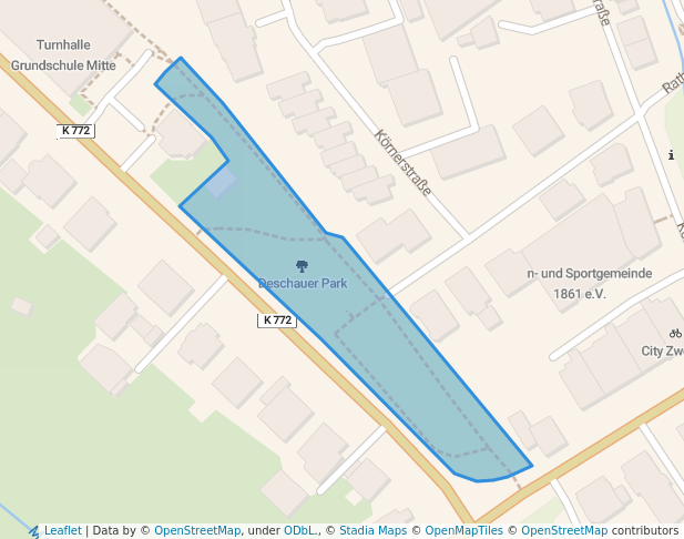 walking in Deschauer Park map in Oberursel (Taunus)