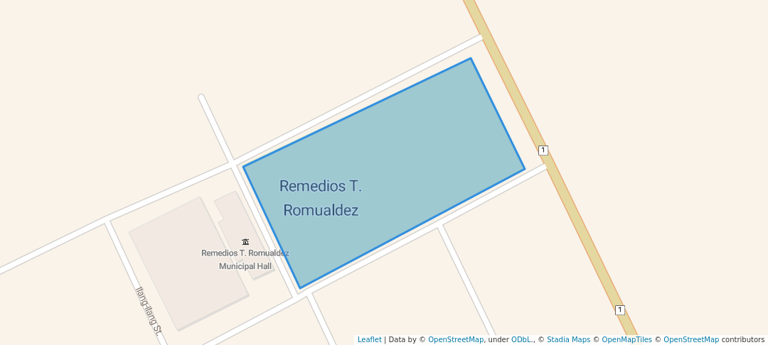 walking in RTR Rizal Park map in Remedios T. Romualdez