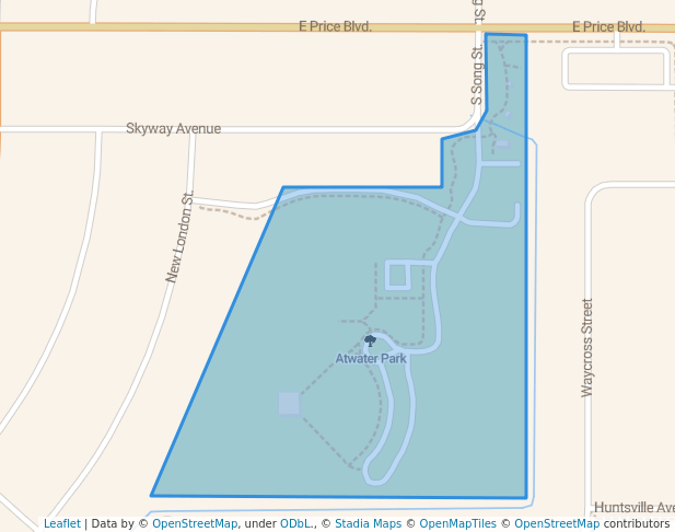 walking in Atwater Park map in North Port