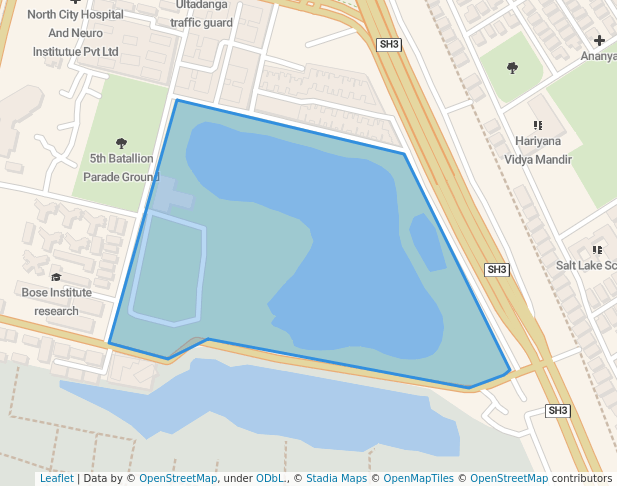 walking in Bidhan Sishu Udyan map in Kolkata