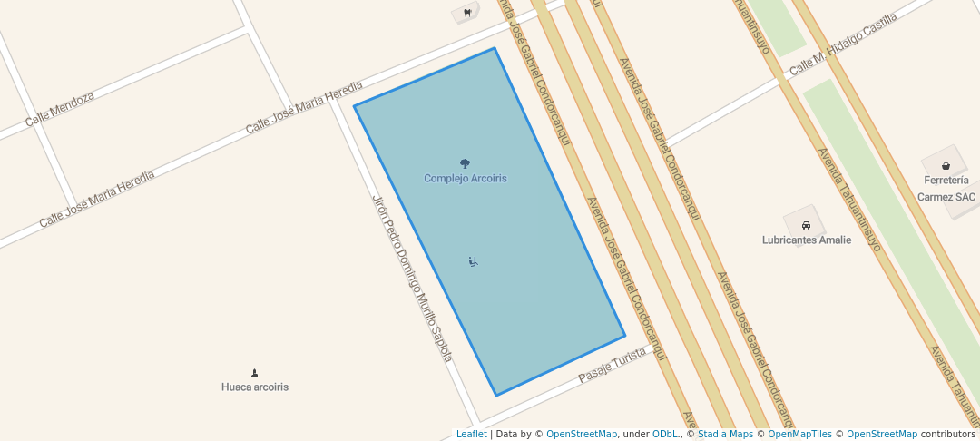 walking in Complejo Arcoiris map in La Esperanza