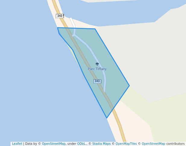 walking in Tiffany Park map in Foster