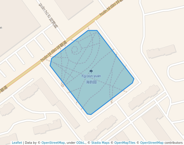 walking in 海韵园 map in Tianjin