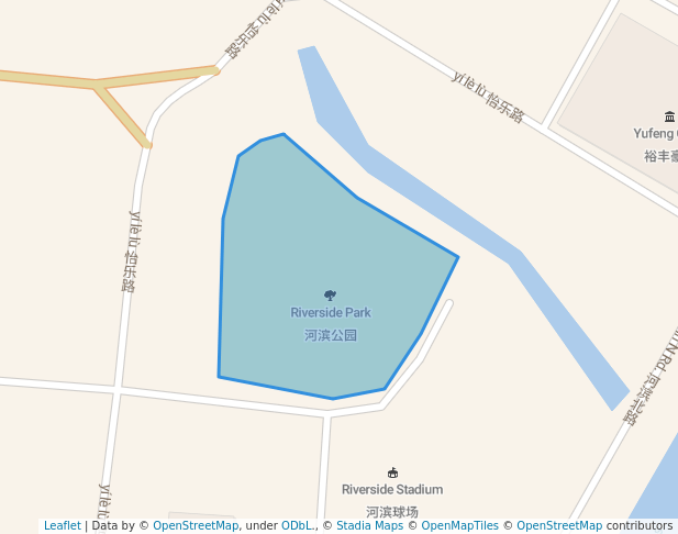 walking in Riverside Park map in Fo Shan Shi