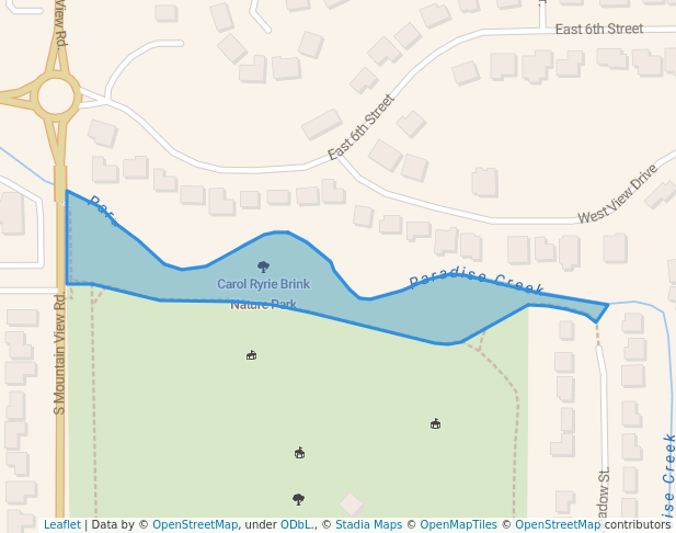 walking in Carol Ryrie Brink Nature Park map in Moscow