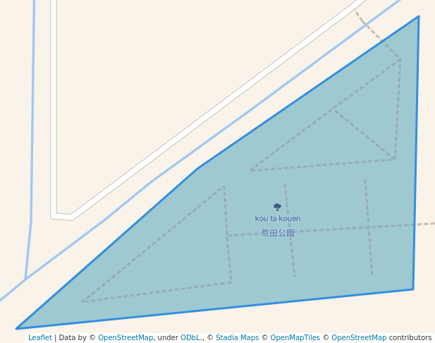 walking in 荒田公園 map in Gifu