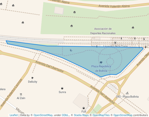 Plaza República de Bolivia