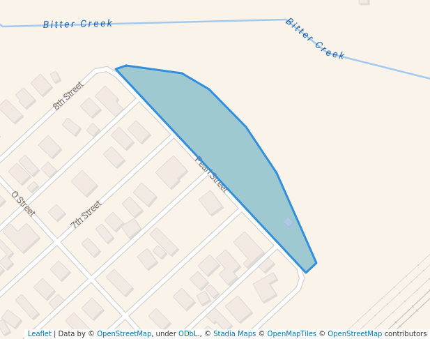 walking in Pearl Park map in Rock Springs
