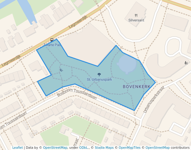 walking in St. Urbanuspark map in Amstelveen