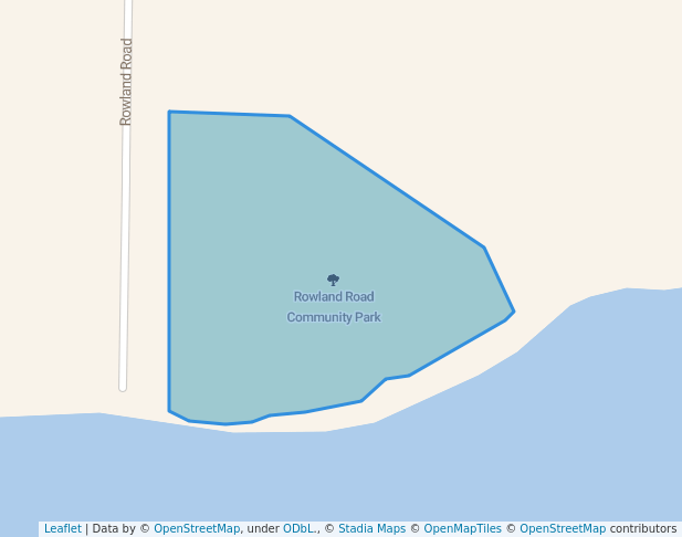 walking in Rowland Road Community Park map in Nanoose Bay