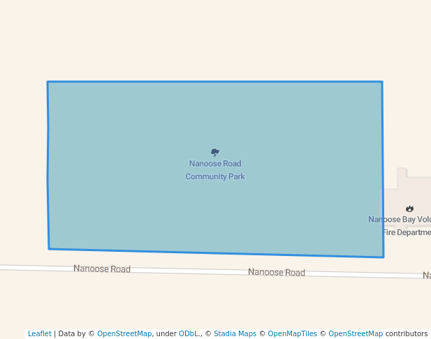 walking in Nanoose Road Community Park map in Nanoose Bay