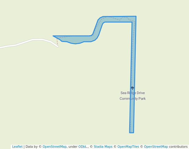 walking in Sea Ridge Drive Community Park map in Nanoose Bay
