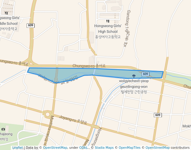 월계천옆 근린공원