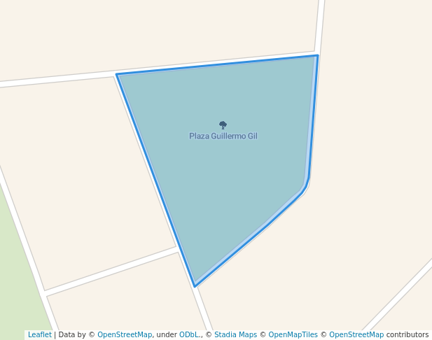 walking in Plaza Guillermo Gil map in Guayana City