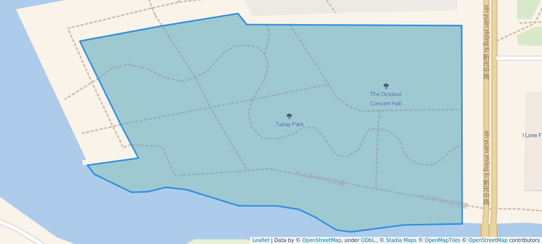 walking in Tailay Park map in Tianjin