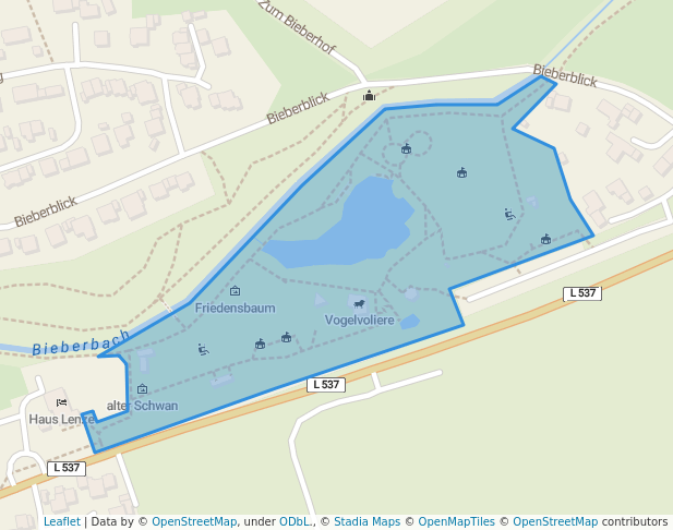 walking in Freizeitzentrum Biebertal map in Menden (Sauerland)