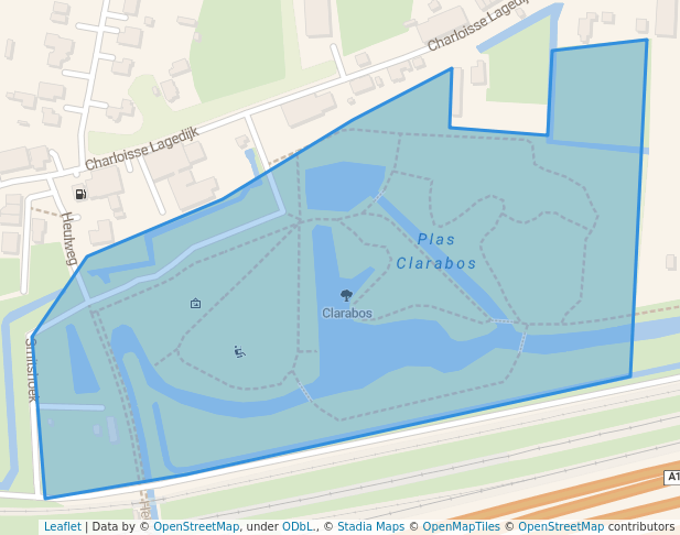 walking in Clarabos map in Rotterdam