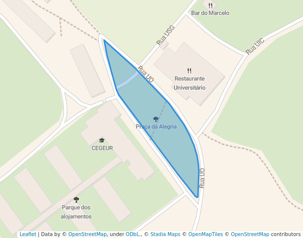 walking in Praça da Alegria map in Seropédica