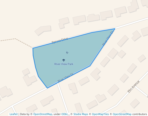 walking in River View Park map in Cody