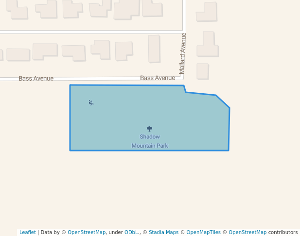 walking in Shadow Mountain Park map in Cody