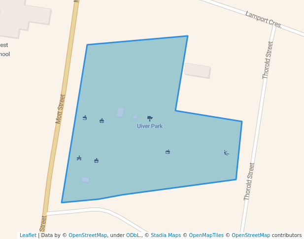 walking in Uiver Park map in West Albury