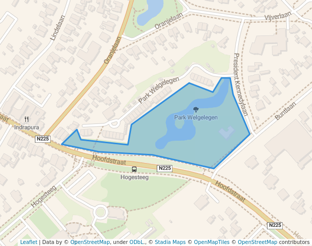 walking in Park Welgelegen map in Driebergen-Rijsenburg