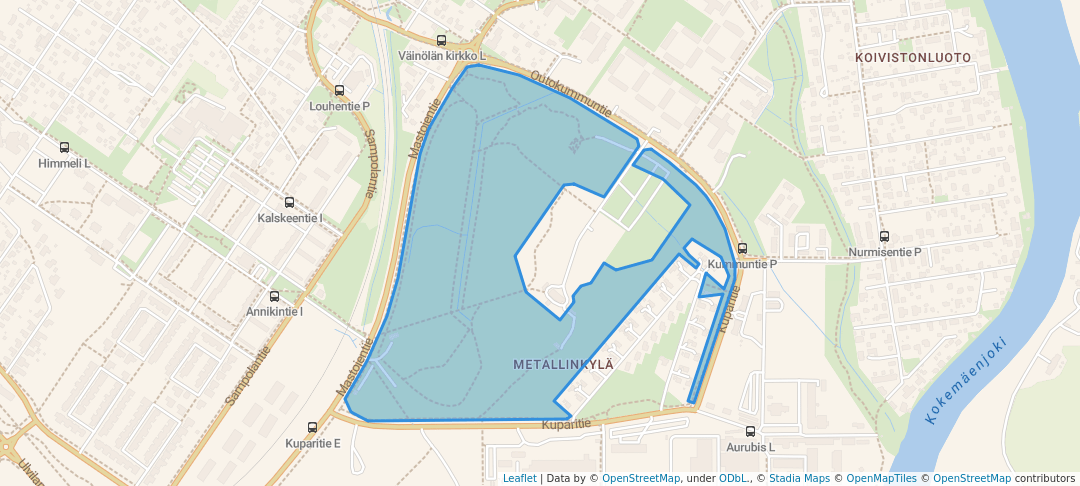 walking in Koiviston ulkoilupuisto map in Pori